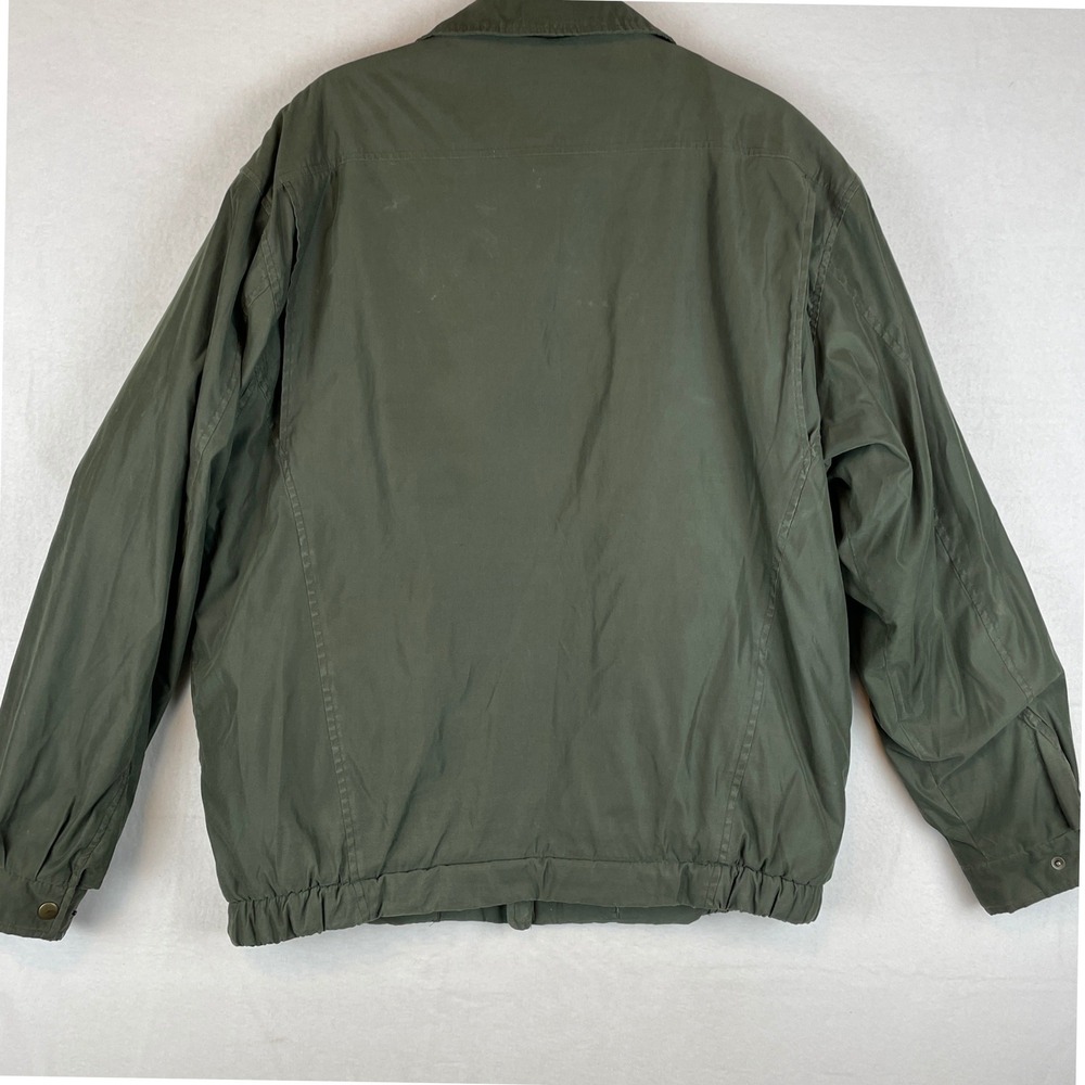 Croft & Barrow Mens Olive Green Fleece Lined Jacket Ultimate Stain Defense LT - Picture 2 of 9